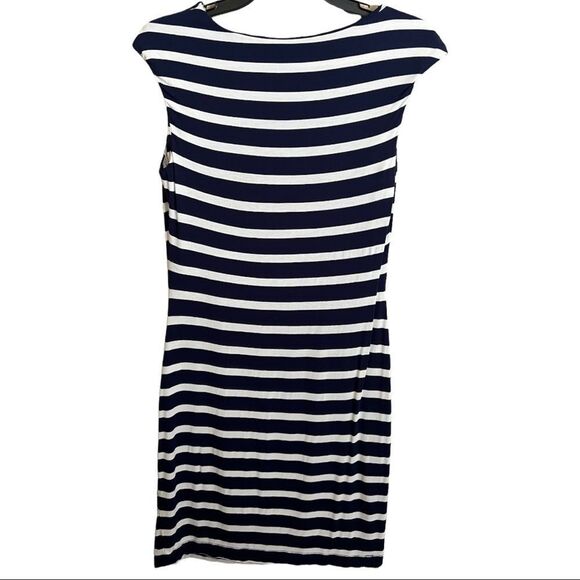 Calvin Klein Navy/White Cotton Stretch Dress Women’s size 4 - Picture 2 of 9